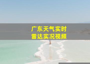 广东天气实时雷达实况视频