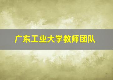 广东工业大学教师团队