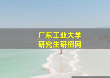 广东工业大学研究生研招网