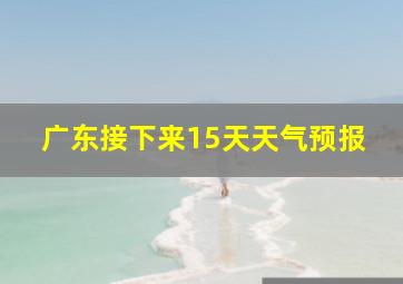 广东接下来15天天气预报