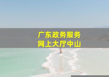 广东政务服务网上大厅中山