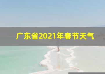 广东省2021年春节天气