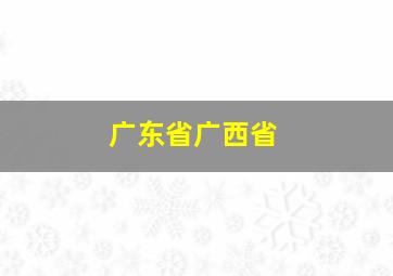 广东省广西省