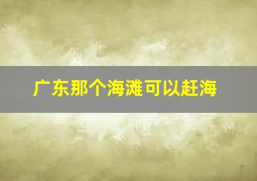 广东那个海滩可以赶海