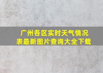 广州各区实时天气情况表最新图片查询大全下载