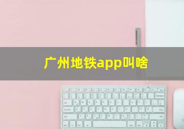 广州地铁app叫啥