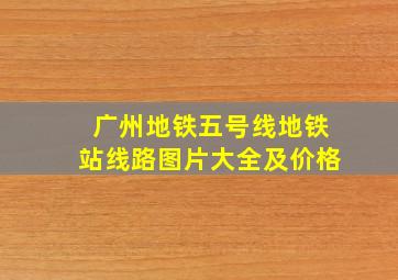 广州地铁五号线地铁站线路图片大全及价格