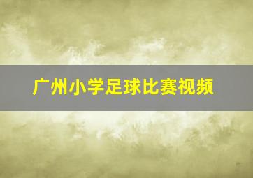 广州小学足球比赛视频