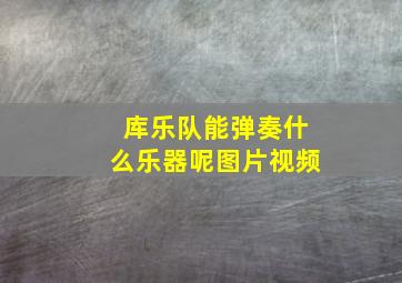 库乐队能弹奏什么乐器呢图片视频