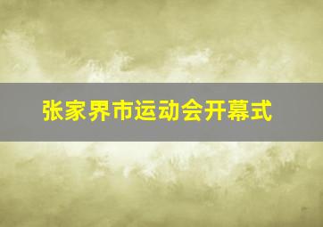 张家界市运动会开幕式