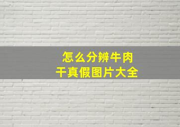 怎么分辨牛肉干真假图片大全