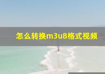 怎么转换m3u8格式视频