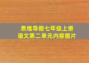 思维导图七年级上册语文第二单元内容图片