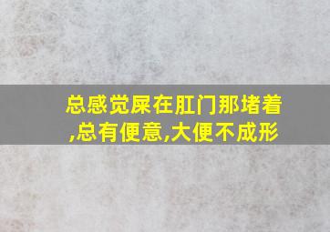 总感觉屎在肛门那堵着,总有便意,大便不成形