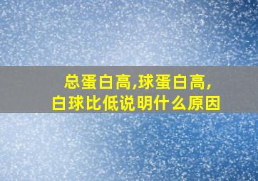 总蛋白高,球蛋白高,白球比低说明什么原因