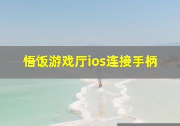 悟饭游戏厅ios连接手柄