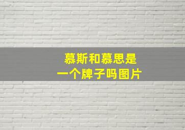 慕斯和慕思是一个牌子吗图片