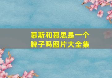 慕斯和慕思是一个牌子吗图片大全集