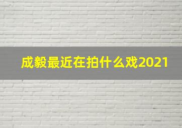 成毅最近在拍什么戏2021