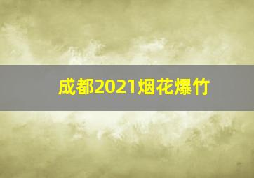 成都2021烟花爆竹