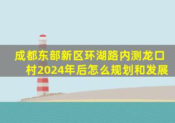 成都东部新区环湖路内测龙口村2024年后怎么规划和发展