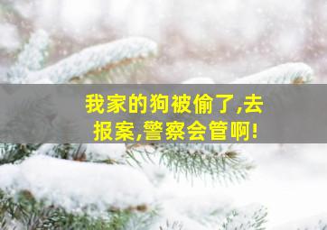 我家的狗被偷了,去报案,警察会管啊!