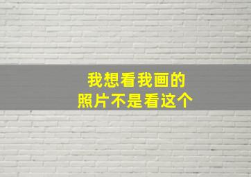 我想看我画的照片不是看这个