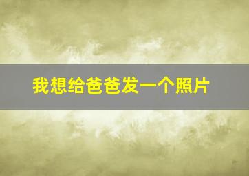 我想给爸爸发一个照片