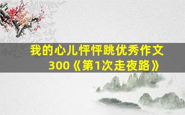 我的心儿怦怦跳优秀作文300《第1次走夜路》