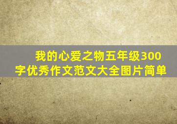 我的心爱之物五年级300字优秀作文范文大全图片简单