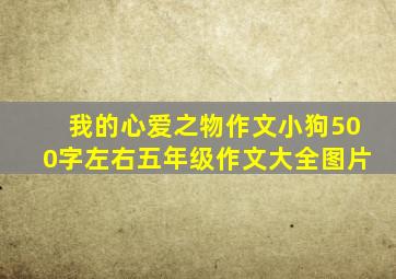 我的心爱之物作文小狗500字左右五年级作文大全图片