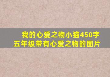 我的心爱之物小猫450字五年级带有心爱之物的图片