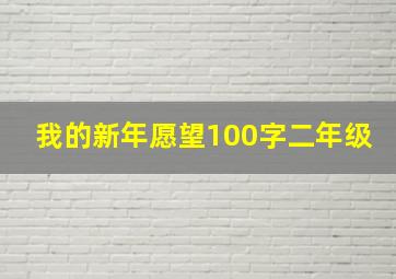 我的新年愿望100字二年级