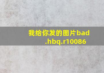 我给你发的图片bad.hbq.r10086