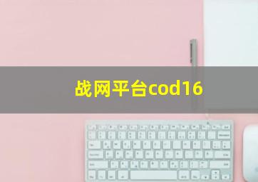 战网平台cod16