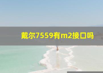 戴尔7559有m2接口吗