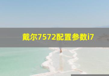 戴尔7572配置参数i7