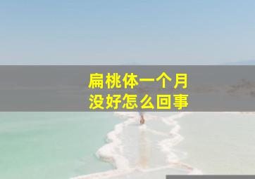 扁桃体一个月没好怎么回事