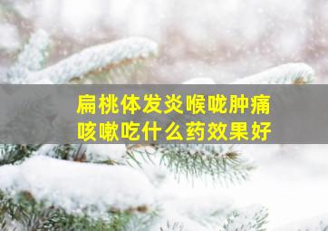 扁桃体发炎喉咙肿痛咳嗽吃什么药效果好