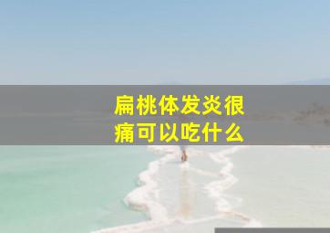 扁桃体发炎很痛可以吃什么