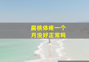 扁桃体疼一个月没好正常吗