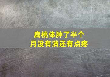 扁桃体肿了半个月没有消还有点疼