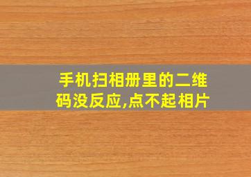 手机扫相册里的二维码没反应,点不起相片