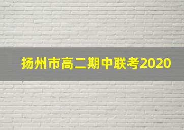 扬州市高二期中联考2020