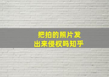 把拍的照片发出来侵权吗知乎