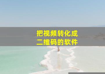 把视频转化成二维码的软件