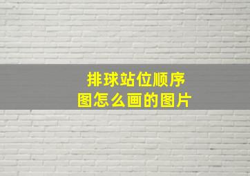 排球站位顺序图怎么画的图片