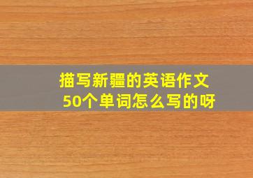 描写新疆的英语作文50个单词怎么写的呀