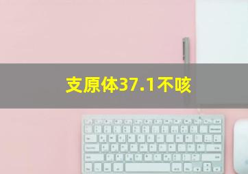 支原体37.1不咳