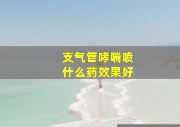 支气管哮喘喷什么药效果好